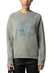 Zadig & Voltaire Upper Cotton Logo Print Sweatshirt