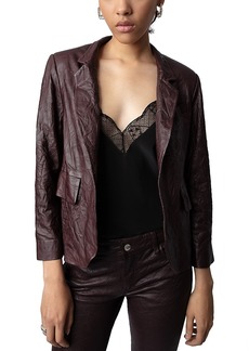Zadig & Voltaire Verys Crushed Leather Jacket