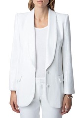 Zadig & Voltaire Vive Sequin Tuxedo Blazer