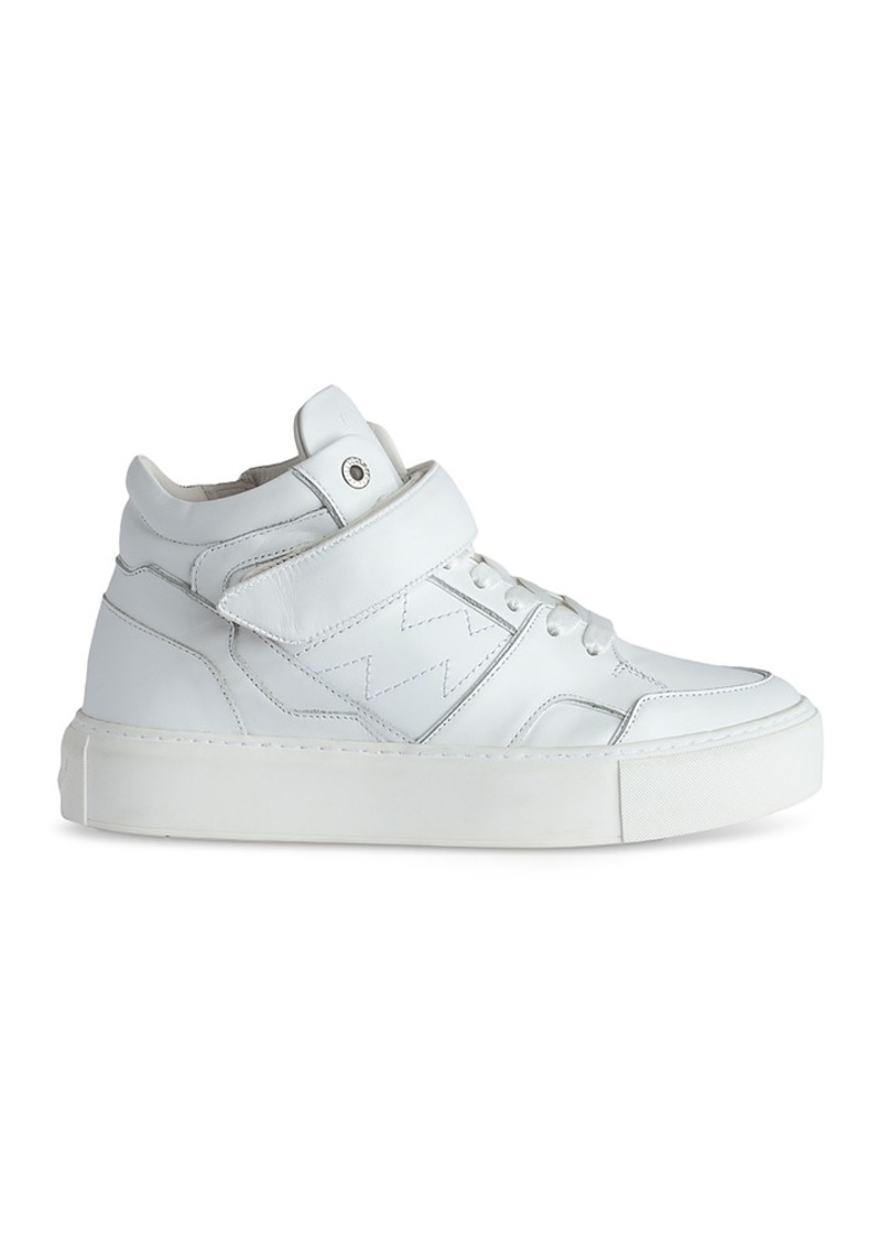 Zadig & Voltaire Women's Flash Chunky Lace Up Mid Top Sneakers