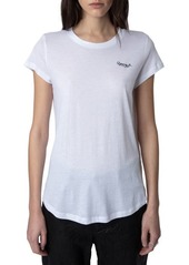 Zadig & Voltaire Woop Amour Cotton-Blend T-Shirt