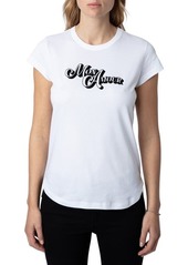 Zadig & Voltaire Woop Ico Mon Amour Cotton Graphic T-Shirt