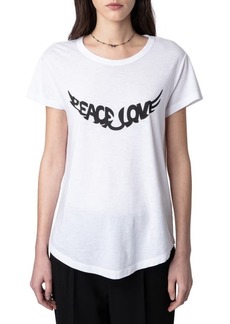 Zadig & Voltaire Woop Peace & Love Graphic T-Shirt