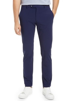 Zanella Men's Active Stretch Flat Front Pants in 411 Navy at Nordstrom