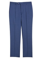 Zanella Parker Contemporary Fit Check Stretch Wool Pants
