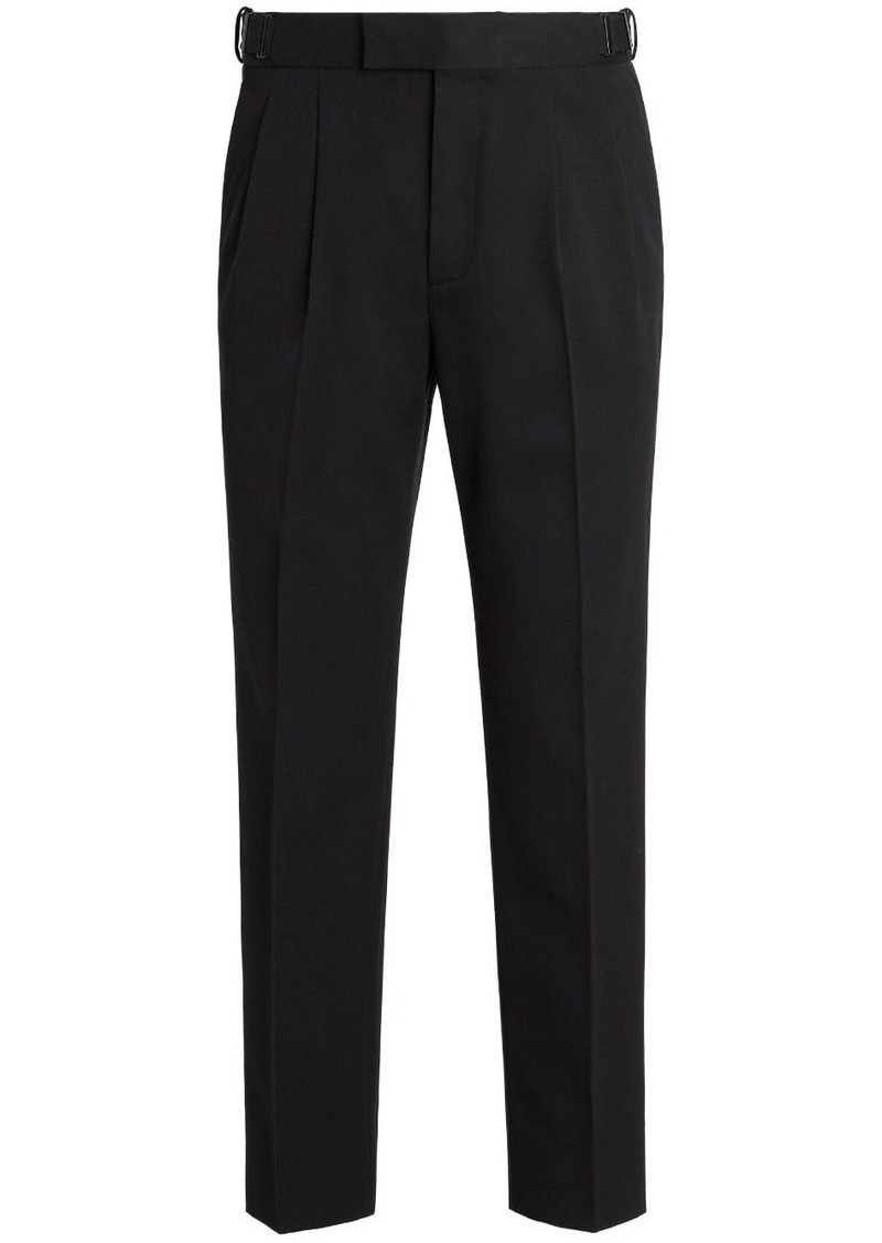 Zegna pleat-detail straight-leg trousers