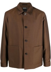 Zegna button-down fastening shirt jacket