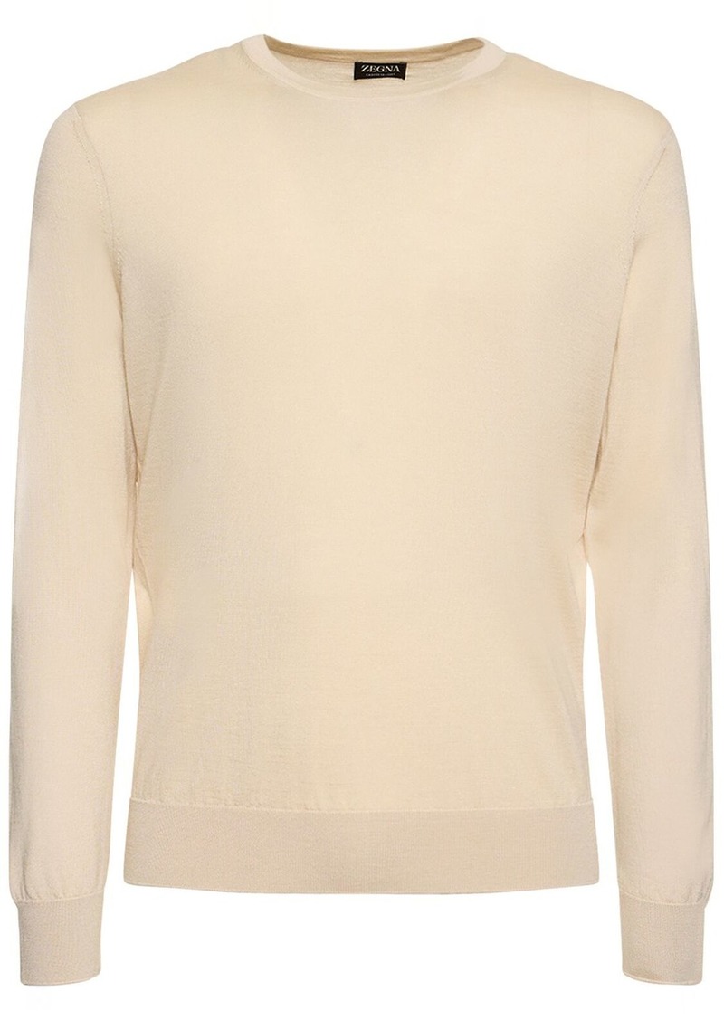 Zegna Cashmere & Silk Crewneck Sweater