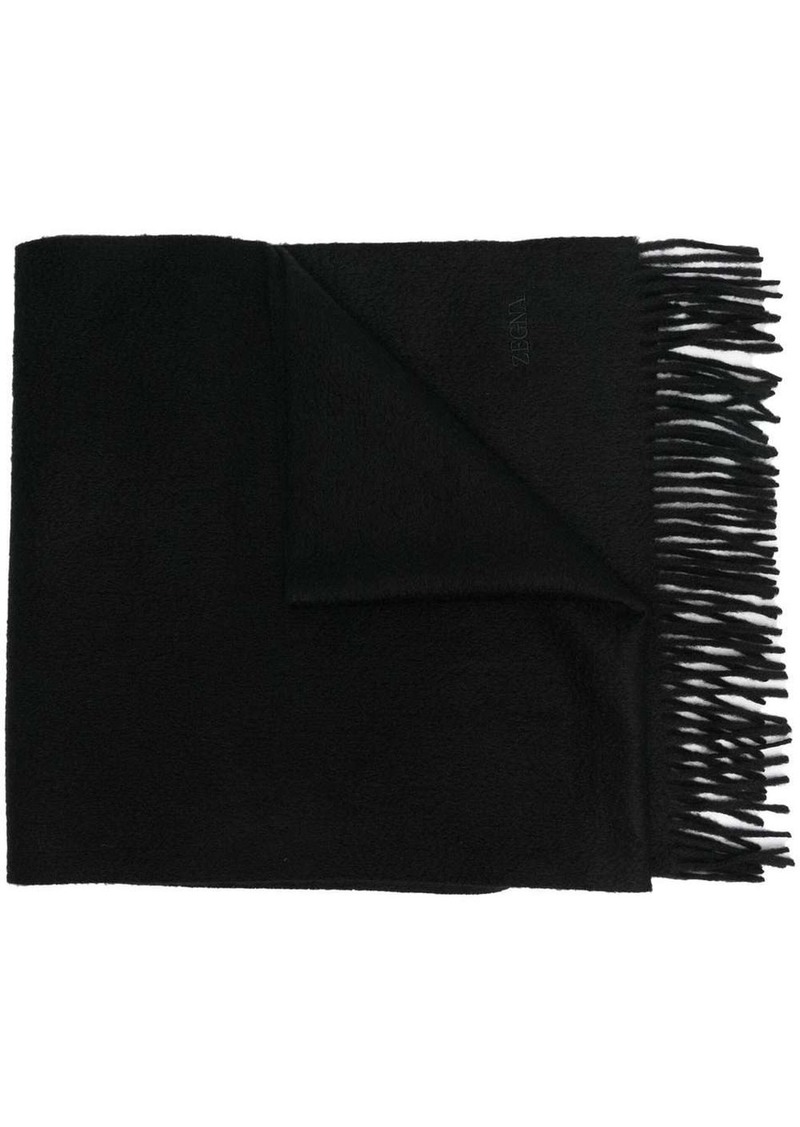 Zegna cashmere knitted scarf