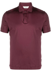Zegna concealed-front polo shirt