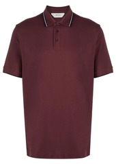 Zegna contrasting-trim cotton polo shirt