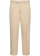 Zegna Cotton & Wool Pleated Pants