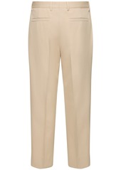 Zegna Cotton & Wool Pleated Pants
