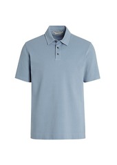 Zegna Cotton-Blend Polo Shirt