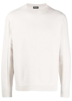 Zegna crew-neck wool-blend jumper