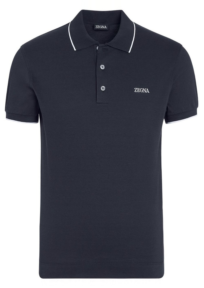 Zegna stretch-cotton polo shirt