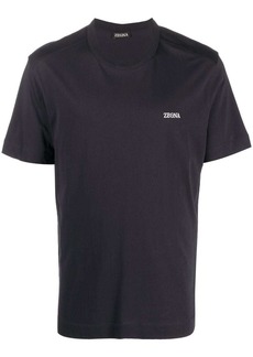 Zegna embroidered-logo cotton T-shirt