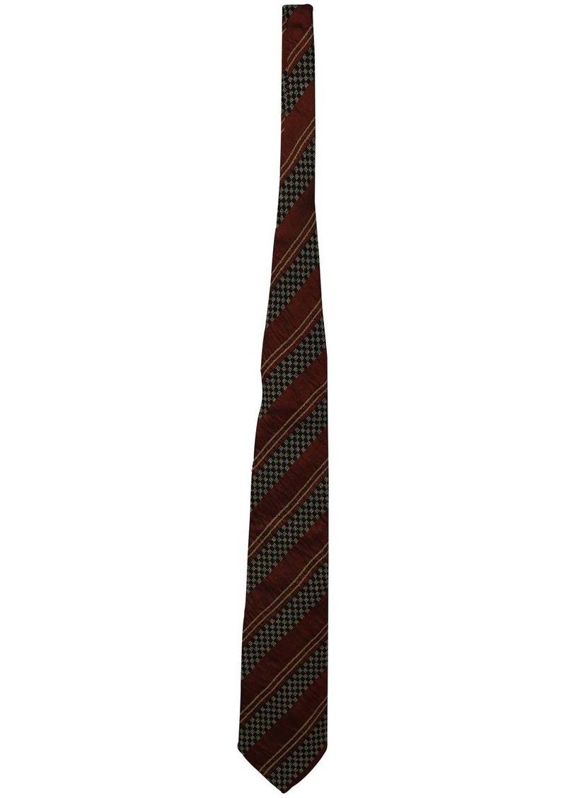 Ermenegildo Zegna Striped Necktie in Multicolor Silk