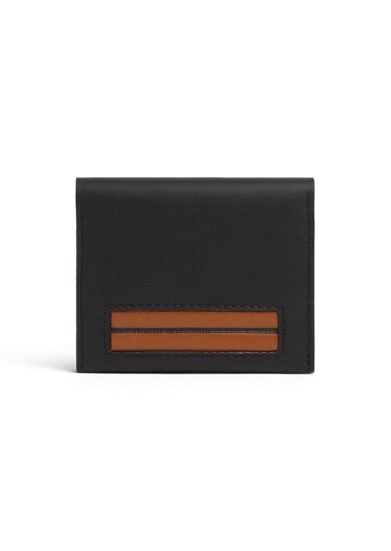 Zegna foldable leather cardholder