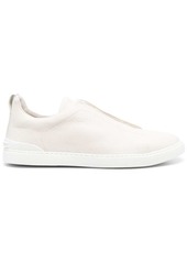 Zegna grained-leather low-top sneakers