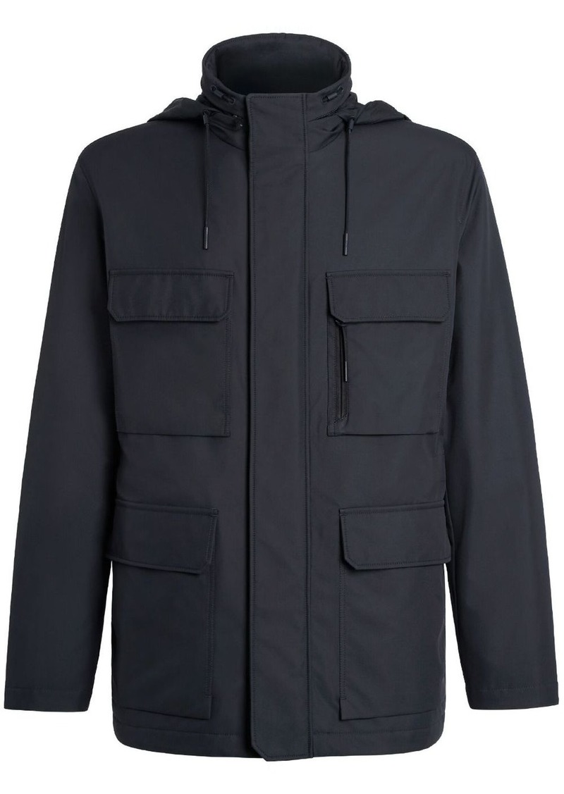 Zegna high-neck field jacket