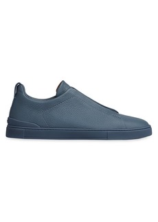 Zegna Leather Tennis Sneakers