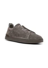 Zegna lo-top suede sneakers