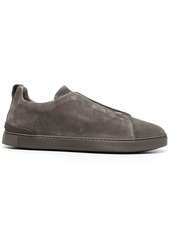 Zegna lo-top suede sneakers