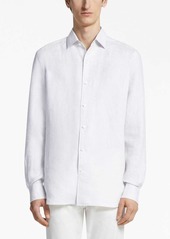 Zegna long-sleeve linen shirt