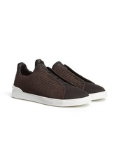 Zegna Triple Stitch Pelletessuta sneakers