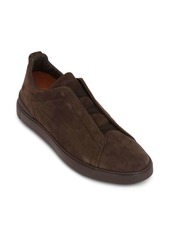 Zegna low-top suede sneakers