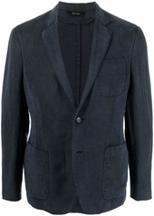 Zegna notched-lapels front single-breasted blazer
