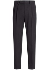 Zegna pleated cotton-wool trousers