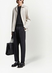 Zegna pleated cotton-wool trousers