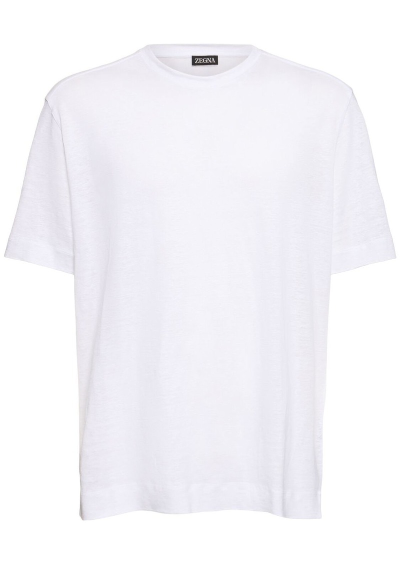 Zegna Pure Linen Jersey T-shirt