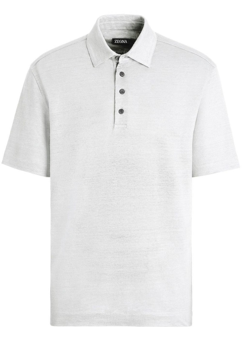 Zegna Pure Linen short-sleeve polo shirt