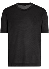 Zegna short-sleeve silk T-shirt