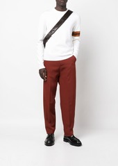 Zegna side stripe detail sweater