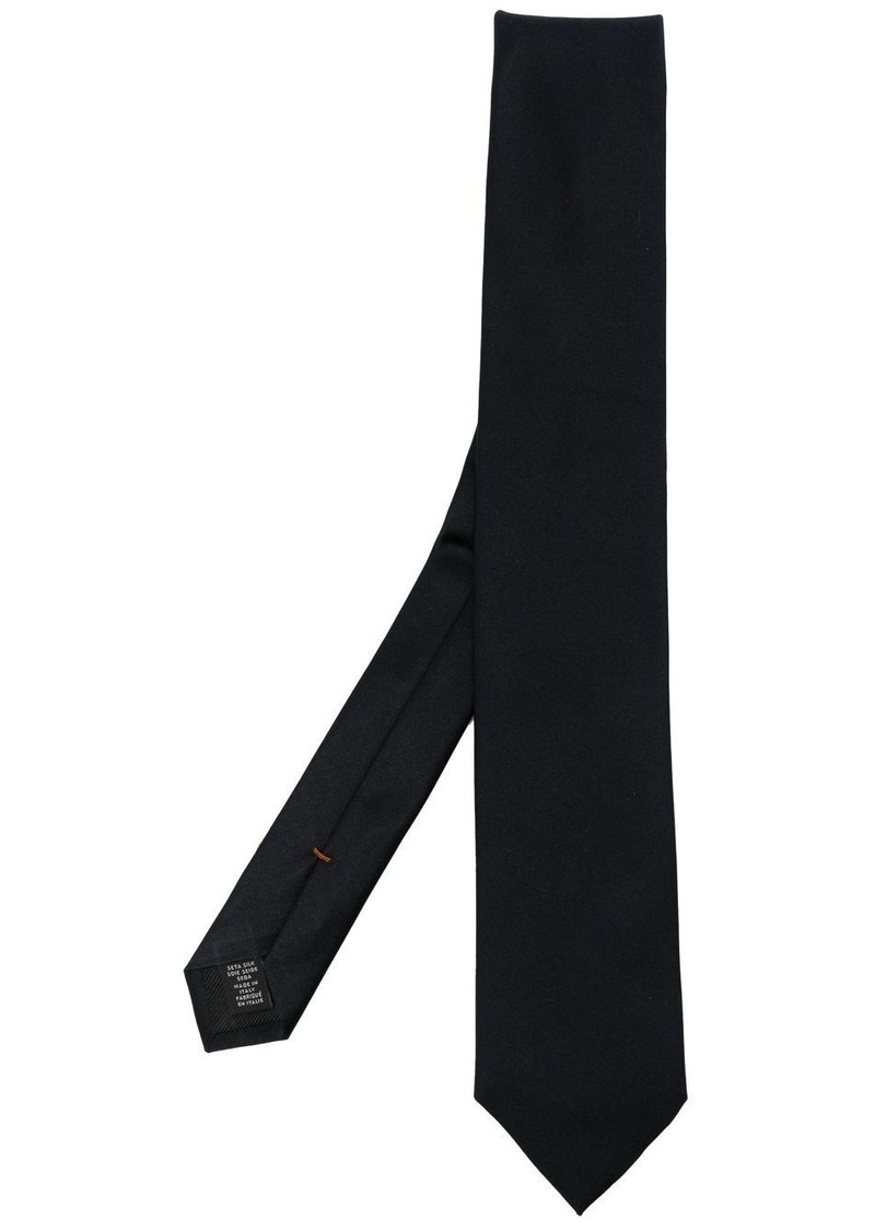 Zegna silk pointed-tip tie