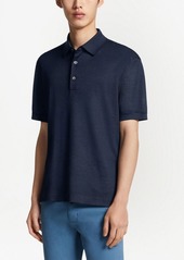 Zegna short-sleeve silk polo shirt