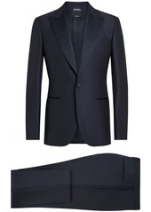 Zegna single-breasted peak-lapel suit