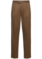 Zegna Single Pleat Premium Cotton Blend Pants