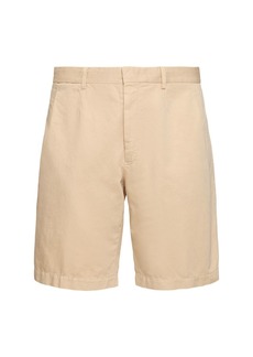 Zegna Summer Cotton & Linen Chino Shorts