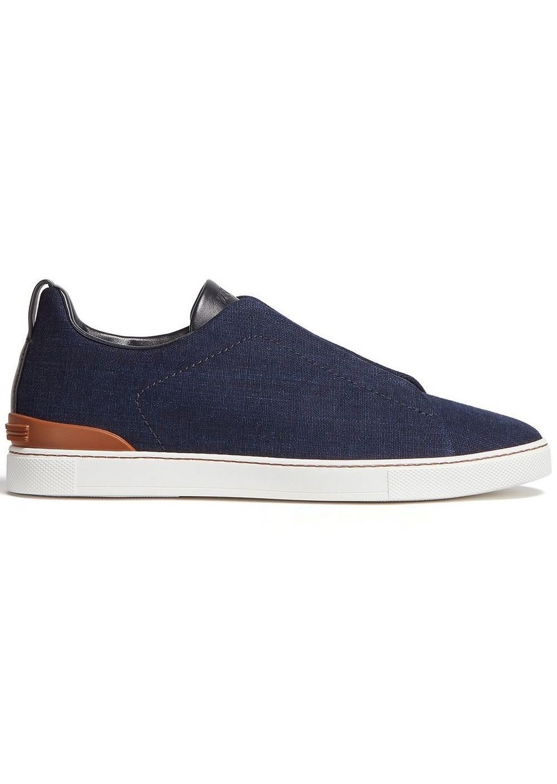 Zegna Triple Stitch denim sneakers