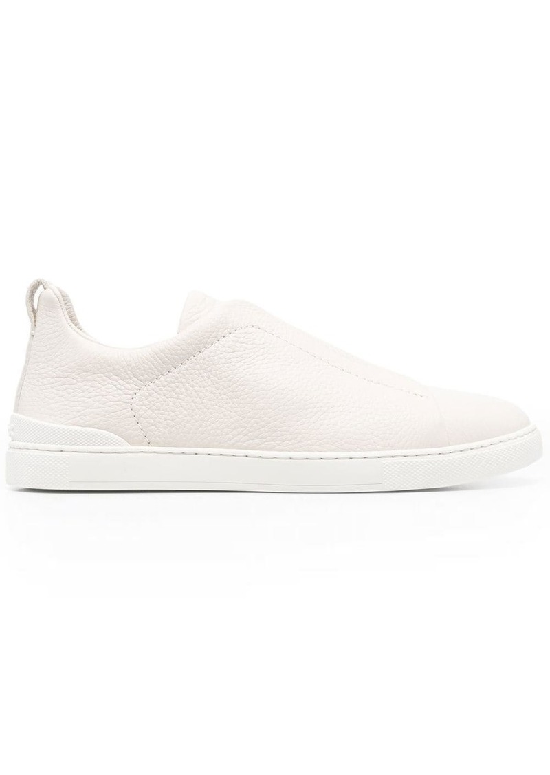 Zegna triple-stitch low-top sneakers