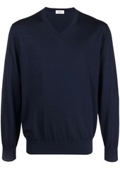 Zegna V-neck fine-knit jumper