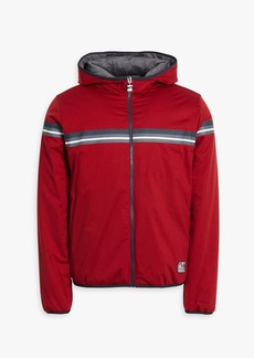 Z Zegna - Striped shell hooded jacket - Red - M