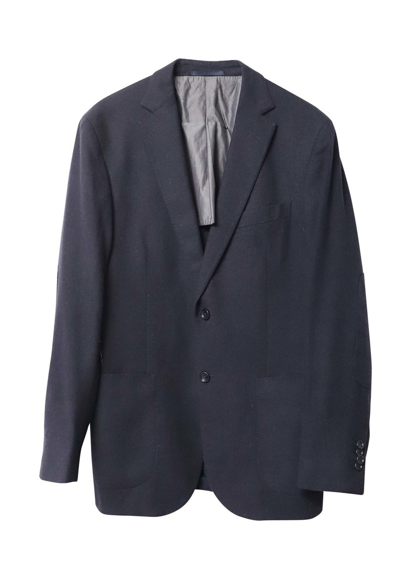 Z Zegna Blazer Jacket in Navy Blue Wool