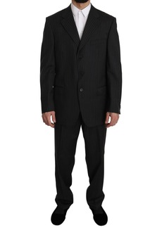 Z ZEGNA Striped Two Piece 3 Button 100% Wool Men's Suit