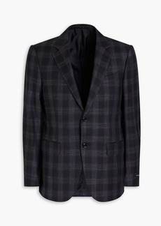 Zegna - Checked wool-blend blazer - Gray - IT 54